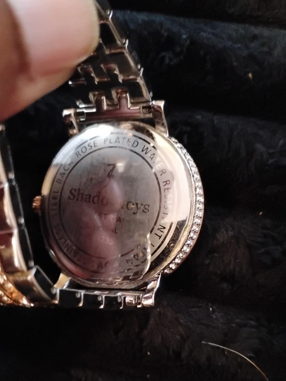 SHADOW TOYS CRYSTAL PAVE FASHION FEATURING 2TONE SILVER & ROSE GOLD WATCH EXCELL